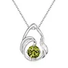 Collar de Plata de Ley S925 Transfronterizo Europeo y Americano con Colgante Hueco de Gota de Agua con Piedra de Nacimiento Doce, Moda Versátil de Nicho en Amazon