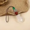 Wang Tao Flor Raposa Pequena Pingente de Corrente para Celular Ágata Natural Calcedônia Pingente de Pen Drive Pingente para Bolsa de Mulher Chaveiro Venda por Atacado