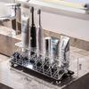 Estante de almacenamiento para cepillos de dientes eléctricos de inodoro, soporte para taza de cepillo de dientes, soporte para lavabo de baño, estante de almacenamiento para taza de pasta de dientes