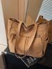 Bolsa de Tela Casual de Pedido Extranjero para Mujer 2026 Nueva Versátil Estudiante Universitaria Bolsa de Clase Gran Capacidad Bolsa de Hombro Tote para Viajes