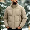 Chaqueta de Algodón 3D Nueva con Cuello Alto para Hombre, Tendencia Gruesa a Prueba de Frío, Amazon Invierno 2026 Transfronterizo