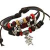 Pulsera antigua al por mayor de boutique joyería de cuero al por mayor Pulsera de piel de vaca Cupido joyería japonesa y coreana