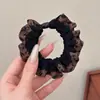 Otoño Invierno Estilo Coreano Cuadros Lazo para el Pelo de Intestino Grande Mujer 2026 Nuevo Gama Alta Súper Grande Cuerda para Moño Flor en la Cabeza Accesorios para el Cabello