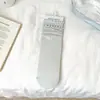 Meias de Renda para Mulheres, Estilo Fino de Verão, Malha Respirável Estilo Ballet Coreano Sem Costura Fibra de Bambu Meia de Cano Médio Atacado
