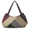 Bolso de Hombro Bolso de Mujer 2025 Nuevo Trendy Versátil Simple Moda Versión Coreana Gran Capacidad Patchwork Bloque de Color Bolso de Lona