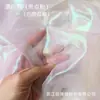 Láser Puntual Hilo Fantasma Alta Densidad Suave Colorida Organza Tela Cáscara Brillo Boda Escenario Tela
