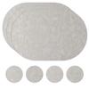 En Stock Mantel Jinjie Textura de Tela PVC Cuadrado Estilo Nórdico Mantel para Comedor Occidental Tejido Estilo Chino Mantel de Mesa Aislante de Calor Simple