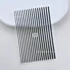 Populares Unisex Europeos y Americanos Pegatinas de Uñas para Hombres Línea Coloridas Negro y Blanco Metal DIY Pegatinas para Uñas Decoración Ins Europeo y Americano