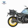 Coche muscular Wolf adecuado para bolsa lateral Wuji 57R bolsa lateral se puede instalar casco medio casco casco integral con cerradura marco de liberación rápida modificación