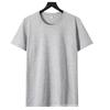 Camiseta de algodão fina de verão 180g com gola redonda, manga curta, cor sólida, impressão personalizada, roupas de classe, camiseta publicitária, camiseta cultural, atacado