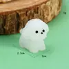 Ornamento de Mesa Bichon Frisé Super Fofo que Brilha no Escuro Selecionado Cuidadosamente Decoração de Carro Acessórios Micro Paisagem DIY Criativo Cor Sólida Venda por Atacado