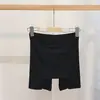 Pantalones de seguridad finos de verano de doble capa con bloqueo, triángulo, para mujer, sin costuras, seda de hielo, ropa interior anti-exposición, leggings de seguridad