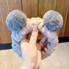 Moda Femenina Coreana Nueva Estilo Otoño e Invierno 2026 Diadema de Peluche de Oso Versátil para Lavarse la Cara Pinza para el Cabello Linda