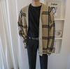 Suéter informal a cuadros para hombre, chaqueta de estilo coreano, estilo holgado y combinable, para invierno