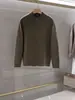 Camiseta para Hombre BORBOTIE 2026 Otoño/Invierno Nueva Moda LP Cuello Henley Botones de Lana Cuello Alto Suéter