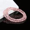 Jingdong Joyería Cristal de Fresa de Agua Blanca Natural Pulsera Multivueltas Cristal Rosa Hielo Pulsera Comodín de Moda Venta al por Mayor