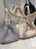 Fábrica de Guangzhou Bolsos para Mujer Coreano Dongdaemun Celebridad de Internet Retro Tejido Bolso Pan Madre Bolso de Hombro Único Bolso de Axila Bolso Cesta