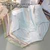 Ropa Interior de Seda Helada para Mujeres Embarazadas Primavera y Verano Cintura Alta Transpirable Encaje de Alta Calidad Antibacteriano Embarazo Tardío Shorts Maternales de Escuela Secundaria talla grande