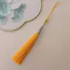 Colgante de borla de cuerno de aleación nueva Guanshan Yue 12CM Espiga Abanico Tuan Joyería Hanfu Marcador de libro Cheongsam Colgante