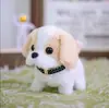 Perro de Juguete Transfronterizo para Niños Juguete Eléctrico de Peluche que Puede Caminar y Ladrar Perro Artificial Perro Electrónico Mascota Regalo para Bebé