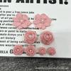 Charms para Zapatos Dulces Florales de Flor de Pompón Moldeada por Inyección de Gama Alta Desmontables Estilo Chanel para Zuecos