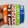 Pulsera de silicona de rugby temática Amazon fiesta deportiva GAMETIM TOUCHDOWN pulsera de muñeca de goma