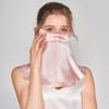 Mascarilla de seda con protección solar para todo el rostro y el cuello, protección UV para conducir en verano para mujer, mascarilla protectora de seda morera, venta al por mayor