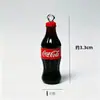 Mini simulación resina Cola Fanta Sprite colgante DIY pendientes collar llavero Accesorios Mayoreo