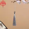 Colgante de borla pequeña de 8 cm, borla pequeña con cuentas, borla para sombrero de seda helada, borla para marcapáginas de hilo fino, fabricante con envío gratis
