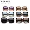 Gafas de Sol Cuadradas Grandes de Estilo Carta Simple Transfronterizo para Mujer, Versión Coreana, Gafas de Sol con Sombrilla Adelgazantes para el Rostro