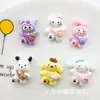 Accesorios de Resina de Animales de Dibujos Animados Brillantes Sanrio Material de Parche para Horquilla DIY Caja de Almacenamiento para Cabeceras Funda de Teléfono Móvil