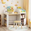 Mesa de brinquedo para crianças Estante infantil Conjunto de mesa e cadeira infantil Mesa de jogos infantil Mesa de atividades para bebês Mesa de desenho infantil