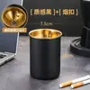 Cinzeiro Anti-Cinzas Volantes Aço Inoxidável Doméstico Funil de Alta Qualidade Cinzeiro de Escritório com Tampa Personalizado À Prova de Vento Copo de Cigarro Moderno