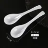 Cucharas de Sopa de Plástico Empacadas Individualmente, Papilla de Nido de Pájaro, Utensilios Desechables para Postre para Llevar, Cucharas Desechables Engrosadas, Cucharas de Nido de Pájaro de Grado Alimenticio