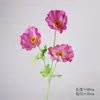 Amapola de terciopelo de 3 cabezas estilo INS, tallo único de amapola artificial para arreglos florales de interior, decoración para fotografía de bodas, venta al por mayor transfronteriza