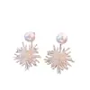 Aretes de Fuegos Artificiales de Perla para Mujer 2026 Nuevo Estilo Caliente de Lujo Ligero Aretes de Doble Uso Accesorios Únicos de Oreja de Nicho