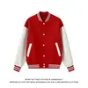 Chaqueta de béisbol con estampado de dragón y fénix, mangas de piel sintética y colores contrastantes, una chaqueta deportiva moderna y versátil para parejas, adecuada para primavera y otoño