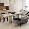 Banqueta de noche de lujo ligero nórdico para dormitorio, banco largo creativo de sofá para ocio, banco moderno de tela de diseñador para entrada para cambiarse los zapatos