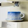 Caneca de Café de Lingote com Esmalte Cristalizado em Forno Caneca de Cerâmica Caneca de Chá Conjunto de Xícara e Pires para Chá da Tarde em Casa ou no Escritório