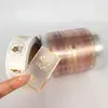 Processamento Personalizado de Hot Stamping e Foil Stamping, Rótulos Adesivos para Garrafas com Logo da Marca em Foil Prata, Rótulos Adesivos, Rótulos com Hot Stamping de Logo