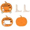 Linterna de Calabaza de Halloween Transfronteriza Marco de Fotos de Madera de Doble Capa Decoración del Hogar Adornos para Pared de Fotos Artesanías Decorativas de Madera