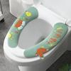 Vaso sanitário Almofada doméstica manipulador pegajoso vaso sanitário almofada de vaso sanitário à prova d'água inverno quatro estações Universal Toilet Ring