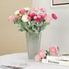 Flores Artificiales, Loto con Rocío, Arreglos Florales Artificiales, Ramos, Decoraciones de Mesa para Sala de Estar, Arreglos Florales, Peonías