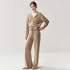 Traje Casual de Cachemir para Mujer Nuevo Versátil de Gofre Estilo Old Money Traje de Punto de Cachemir