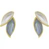 Pendientes sencillos de hoja de árbol con aguja de plata 925 estilo retro francés, diseño de nicho, pendientes distintivos, pendientes de hada Mori de moda.