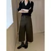 Pantalones Acortados Rectos Delgados Minimalistas ICCIICC para Viajar al Trabajo, Pantalones Casuales Versátiles para Mujer, Nuevo Modelo de Otoño 2490