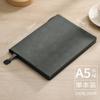 Cuaderno de piel de oveja A5 personalizado, de cuero suave y grueso, con caja de regalo y logotipo de gamuza.