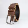 Cinto de Couro Versátil para Homens de Meia-idade e Jovens, Resistente ao Desgaste, Durável, com Fivela, para Moda Business