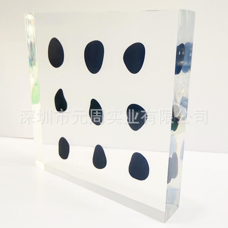 透明水晶胶礼品树脂内埋昆虫工艺品彩灯礼盒款摆件教学件展示用品