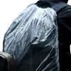 Funda desechable para mochila escolar para estudiantes, funda impermeable para viajes, protector de mochila para senderismo al aire libre